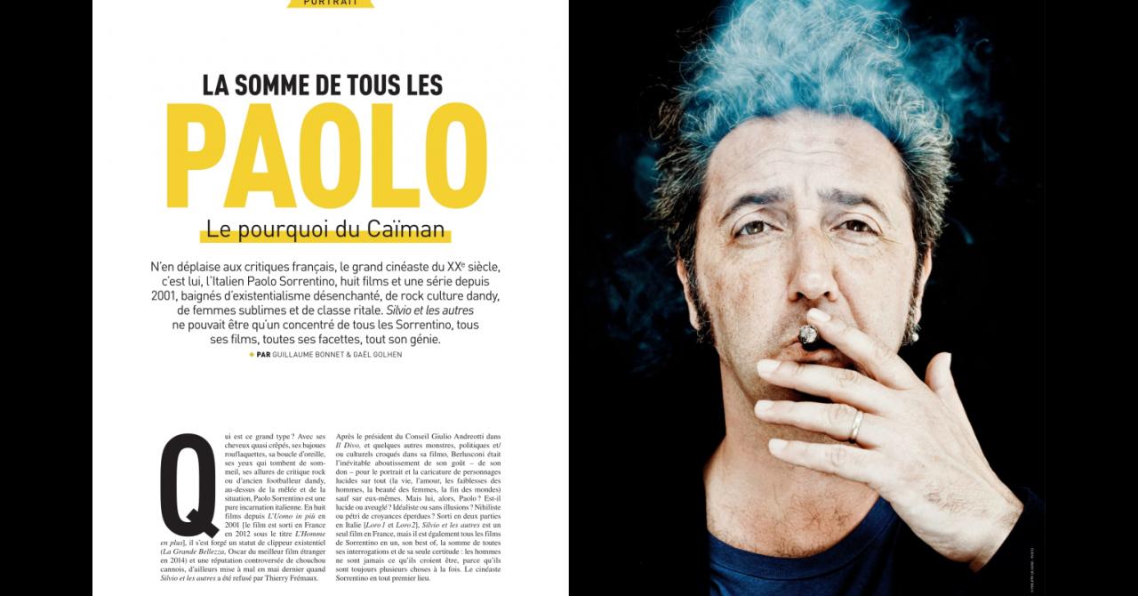 Première n°489 : Portrait de Paolo Sorrentino