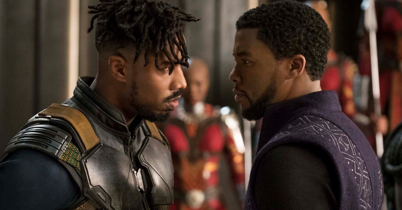 Black Panther Chadwick Boseman Michael B. Jordan