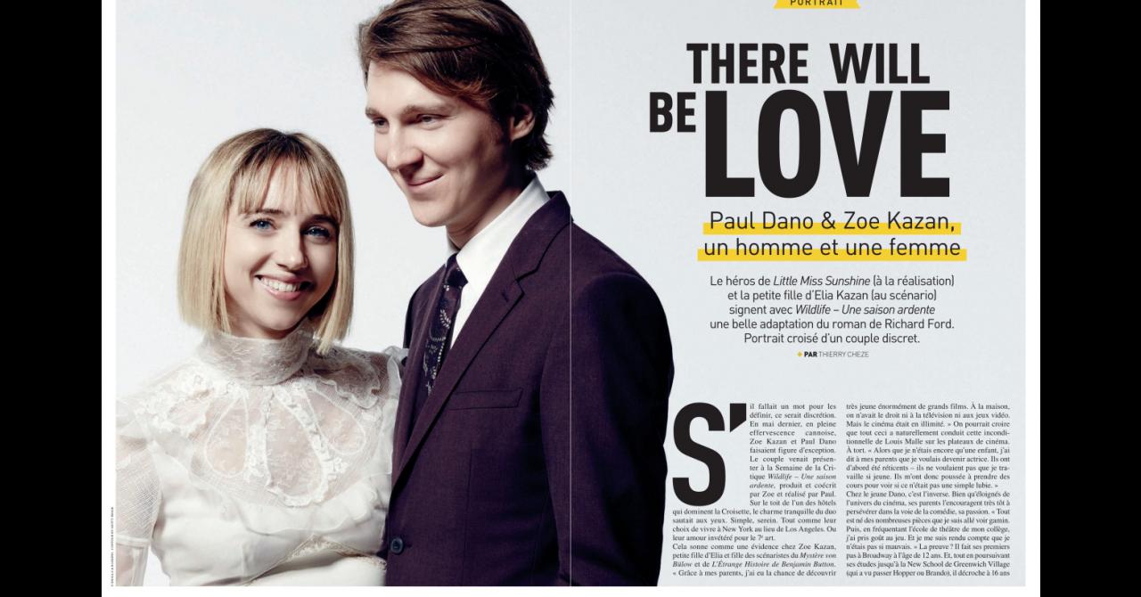 Première n°491 : Portrait de Paul Dano et Zoe Kazan