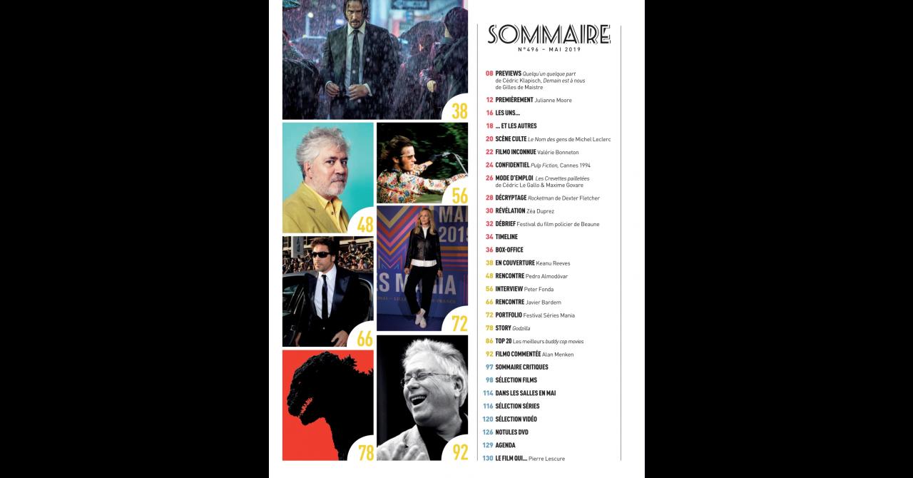 Première n°496 : Le sommaire illustré