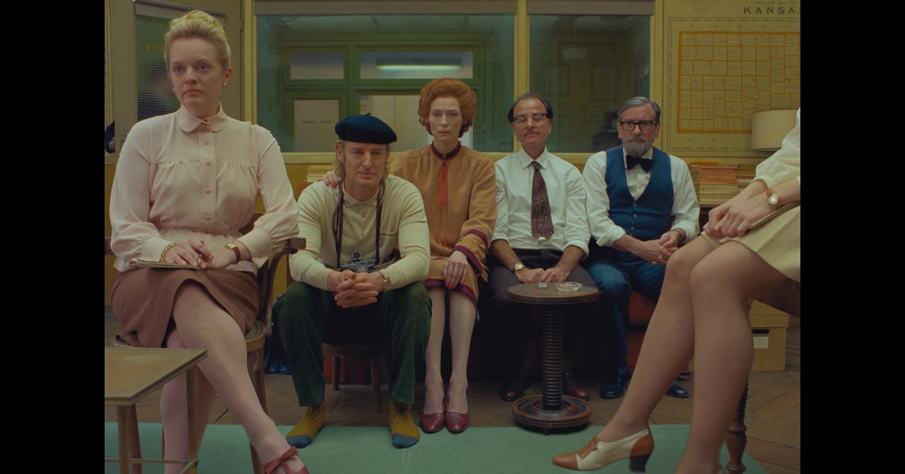 The French Dispatch : Fisher Stevens, Owen Wilson, Tilda Swinton, Elisabeth Moss, Griffin Dunne