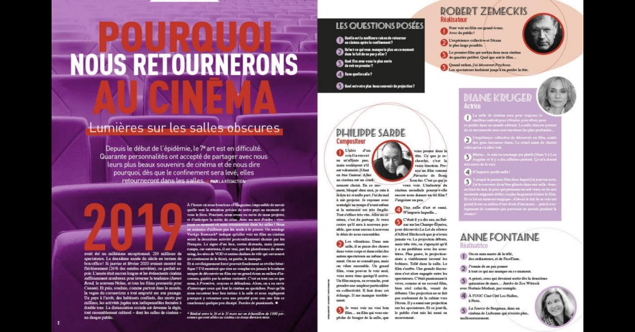 Première n°507 : Le dossier "Pourquoi on retournera au cinéma ?"