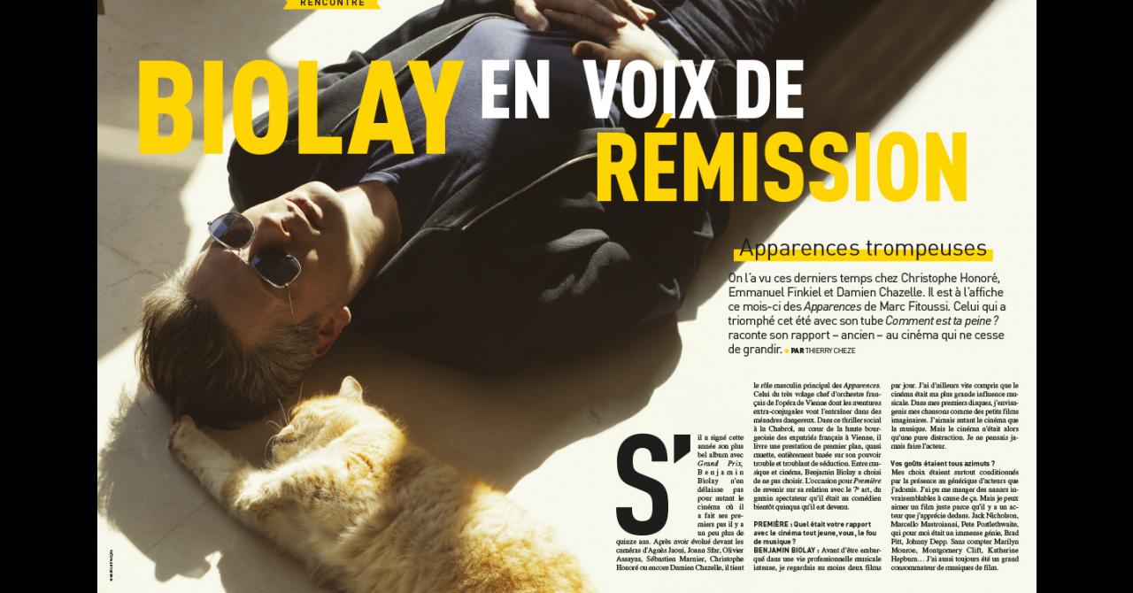 Première n°511 :Rencontre avec Benjamin Biolay