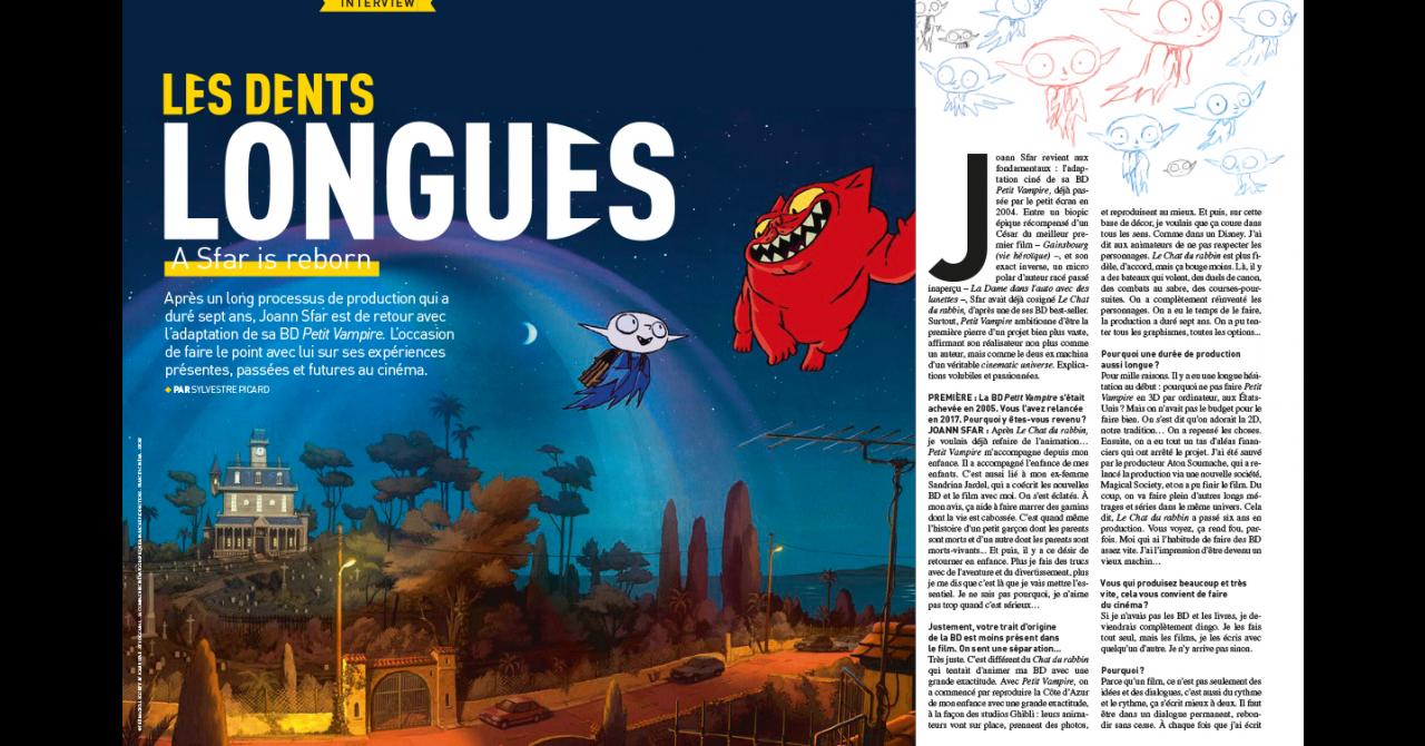 Première n°511 : Interview de Joann Sfar