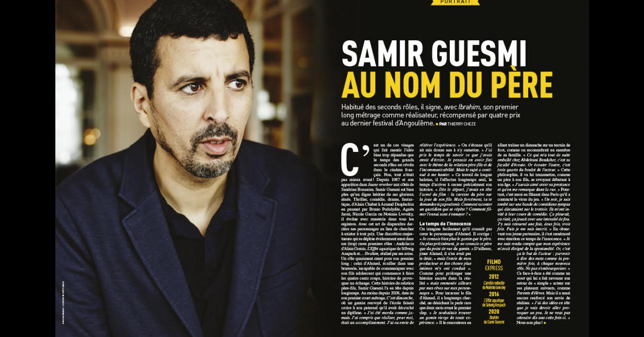 Première n°513 : Portrait de Samir Guesmi