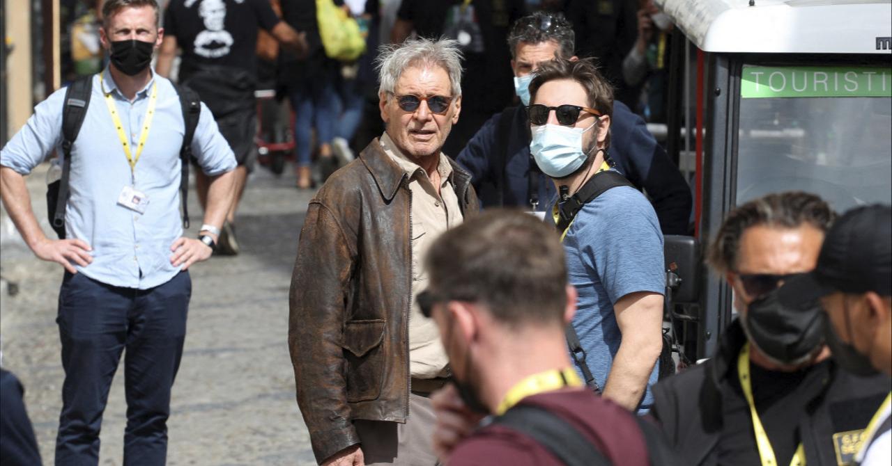 Indiana Jones 5 : Premières photos de tournage avec Mads Mikkelsen et Harrison Ford 