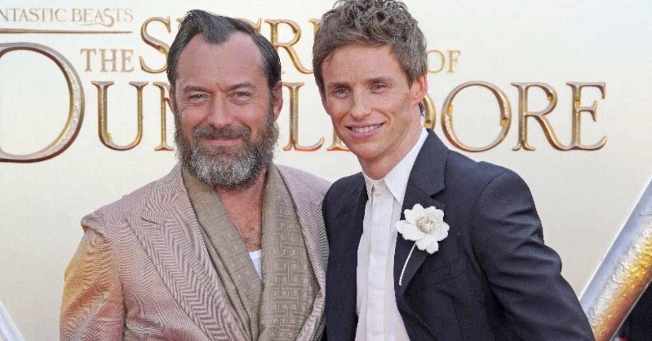 Les Animaux Fantastiques 3 : Jude Law (Albus Dumbledore) et Eddie Redmayne (Newt Scamander/Norbert Dragonneau)