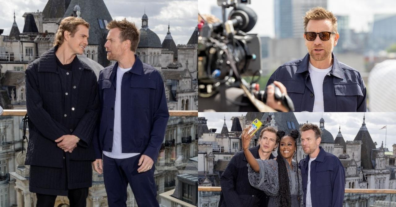 Obi-Wan Kenobi : Ewan McGregor et Hayden Christensen très complices lors du photocall à Londres