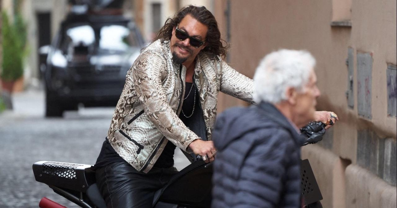 Jason Momoa s'éclate sur le tournage de Fast & Furious 10 à Rome