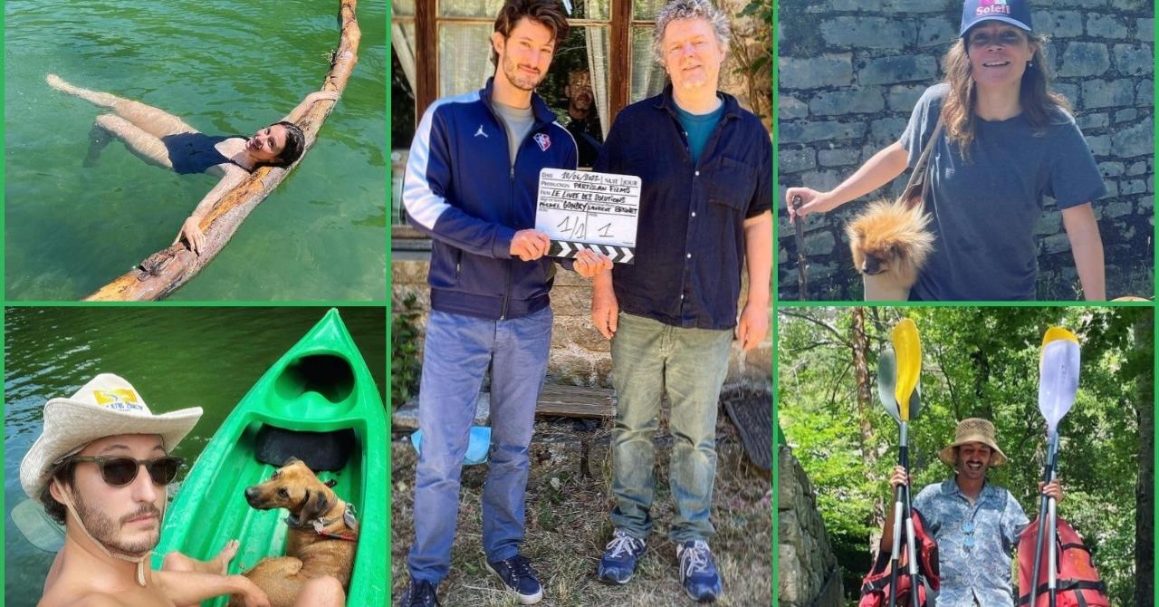 Pierre Niney partage les premières photos de tournage du nouveau Michel Gondry