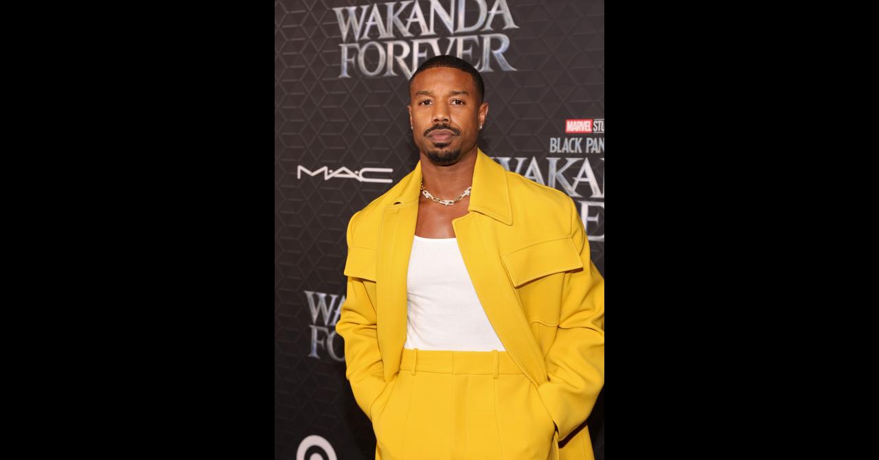 Michael B. Jordan à l'avant-première mondiale de Black Panther: Wakanda Forever