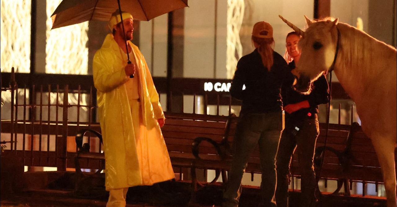 Ryan Gosling sur le tournage de L'Homme qui tombe à pic en Australie