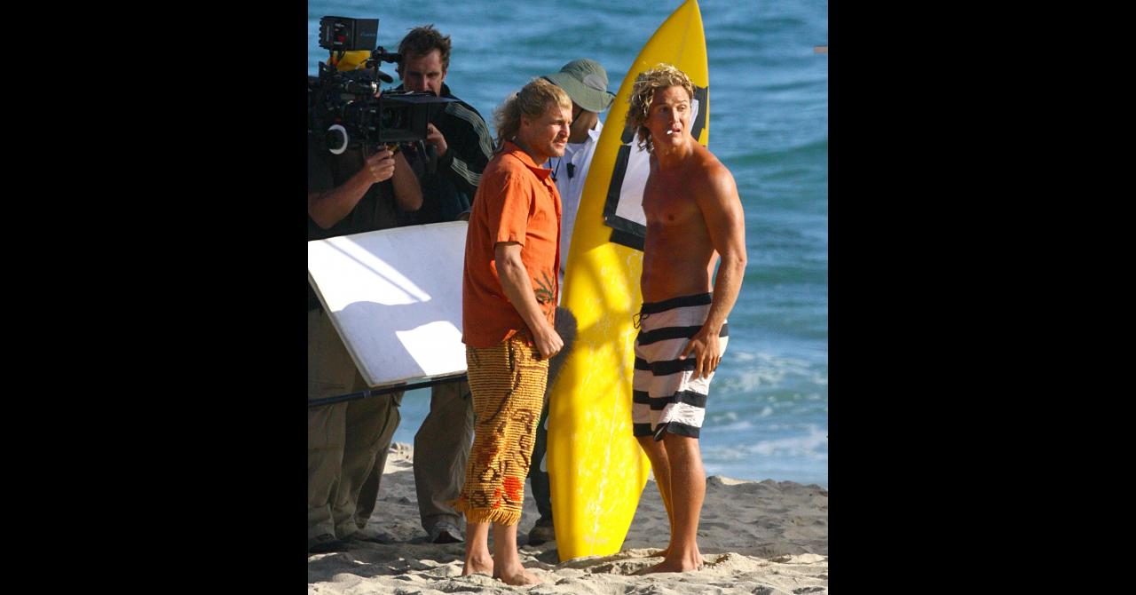 Woody Harrelson et Matthew McConaughey sur le tournage de Surfer, Dude