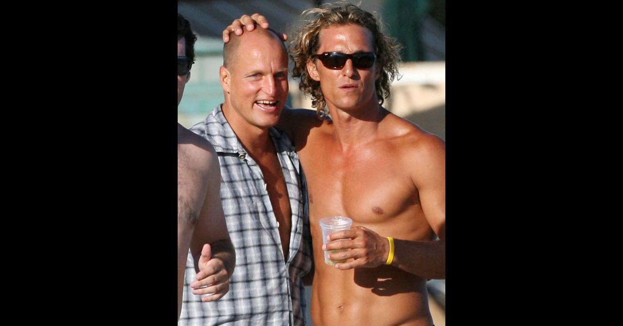 Woody Harrelson et Matthew McConaughey sur le tournage de Surfer, Dude