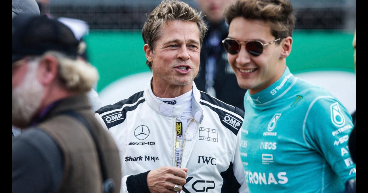 Brad Pitt à Silverstone pour son film de Formule 1