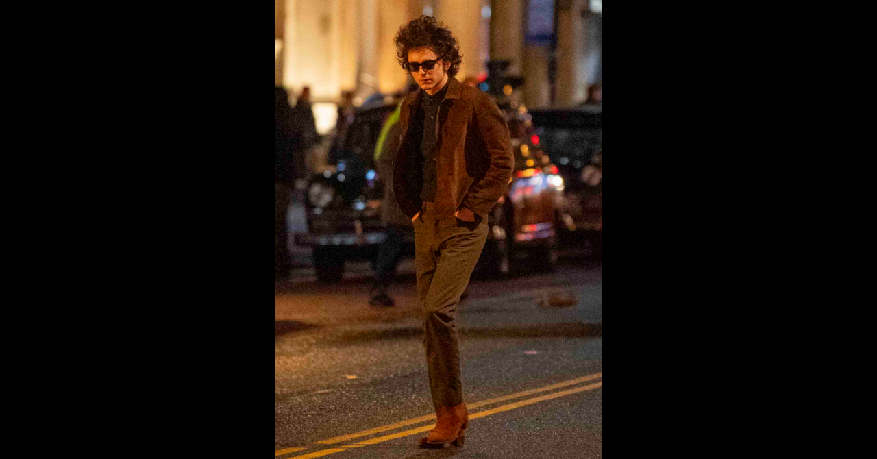 Tournage du biopic de Bob Dylan avec Timothée Chalamet et Edward Norton