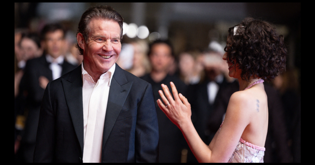 The Substance à Cannes 2024 : Dennis Quaid et Margaret Qualley à la montée des marches