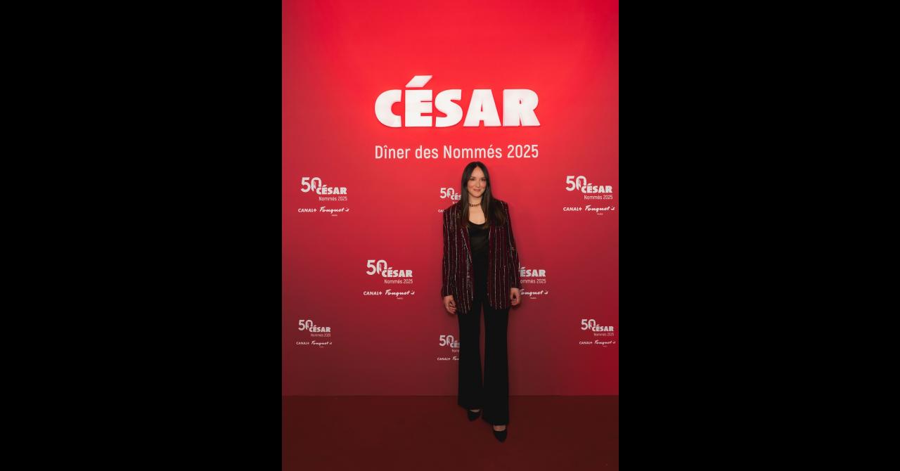 Anaïs Demoustier au diner des nommés aux César 2025