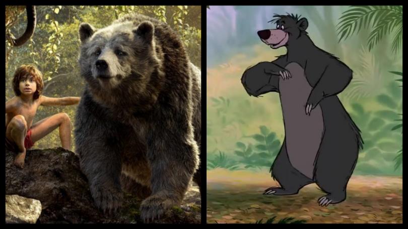 Le Livre de la Jungle 1967 vs. 2016 : Baloo