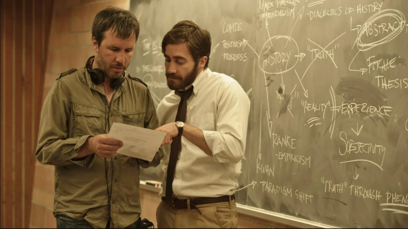 Denis Villeneuve et Jake Gyllenhaal sur le tournage de Enemy