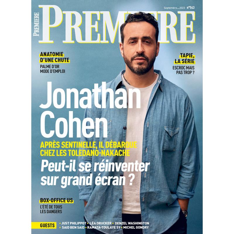 Au sommaire de Première n°543 : Jonathan Cohen, la série Tapie, Avatar, Justine Triet, Michel Gondry, One Piece...