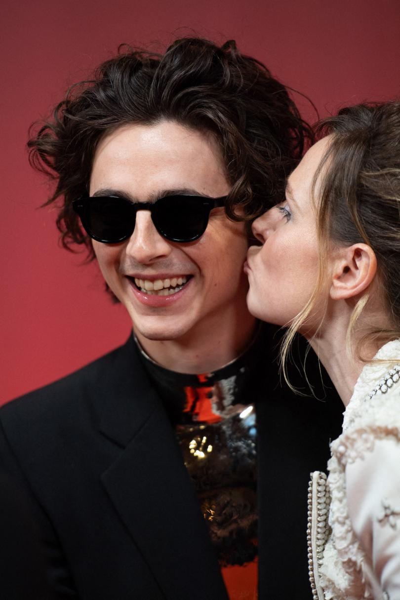 Timothée Chalamet et Rebecca Ferguson à la première de Dune 2, à Paris