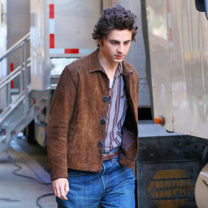 Tournage du biopic de Bob Dylan avec Timothée Chalamet et Edward Norton