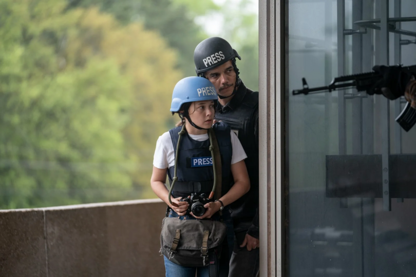 Cailee Speany et Wagner Moura dans Civil War (2024)