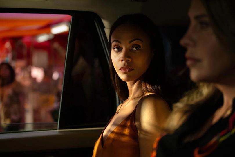 Zoe Saldana, Karla Sofía Gascón dans Emilia Perez