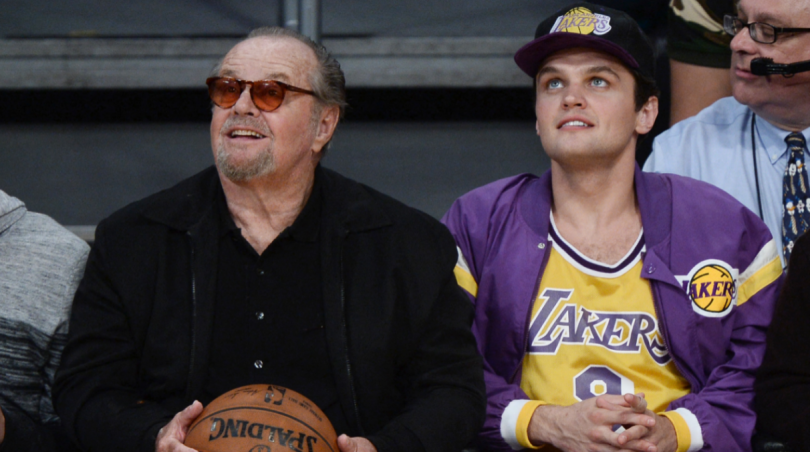 Jack Nicholson et Ray Nicholson a un match de basket en avril 2016